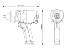 Pneumatický rázový utahovák 3/4" SMP110-34ZA