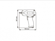 Pneumatický rázový utahovák 1/2" PSR24