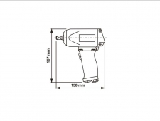 Pneumatický rázový utahovák 1/2" PSR24